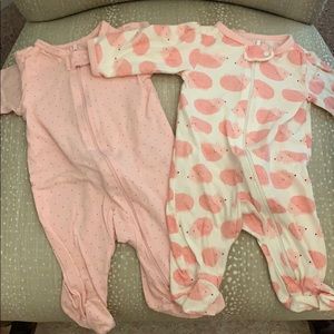 Set of 2 Footed Sleepers